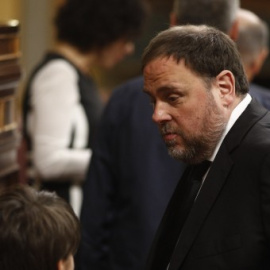 Oriol Junqueras durante la constitución de la XIII legislatura del Congreso de los Diputados. / Europa Press