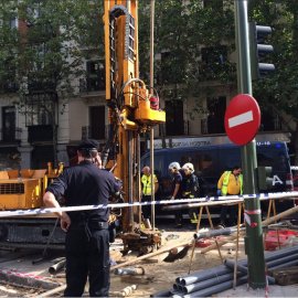 Imagen de un accidente laboral. AYUNTAMIENTO DE MADRID.