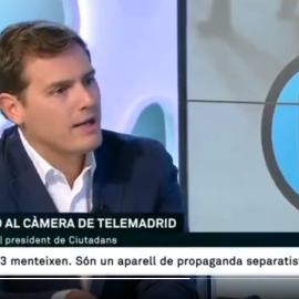 Albert Rivera durante la entrevista con Lidia Heredia en 'Els Matinals'