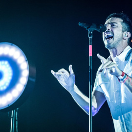 Pucho, el cantant de Vetusta Morla al Palau Sant Jordi.