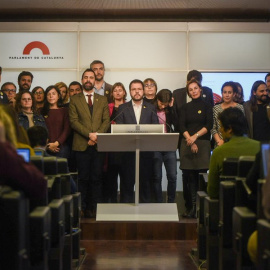 La compareixença d'ERC al Parlament per valorar la sentència del TJUE sobre Junqueras. ERC