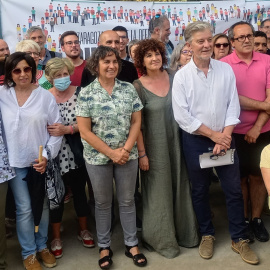 El concejal y exalcalde Pedro Santisteve, que no repetirá como candidato tras ocho años, durante la lectura del llamamiento.