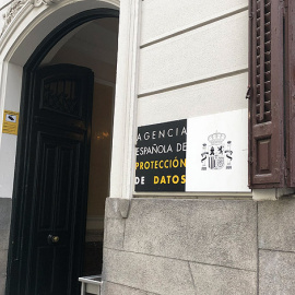 Fachada de la sede de la Agencia Española de Protección de datos en Madrid.