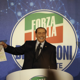 25/05/2022. Silvio Berlusconi durante un acto político de su partido 'Forza Italia' en Nápoles, a 21 de mayo de 2022.