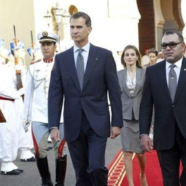 Los reyes Felipe VI y Mohamed VI. EFE/ZIPI/POOL