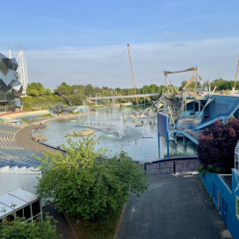 Una vista general del parc temàtic Futuroscope.