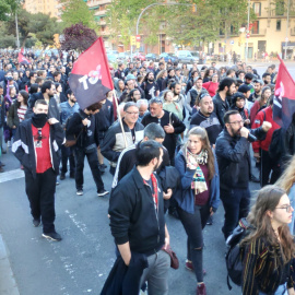 Una manifestació encapçalada per la CGT. CGT.