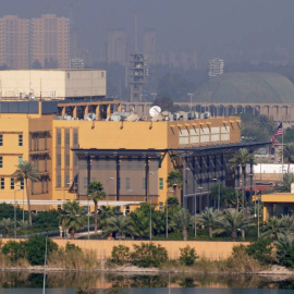 Vista general de la embajada de EEUU, situada en la Zona Verde de Bagdad (Irak). /REUTERS