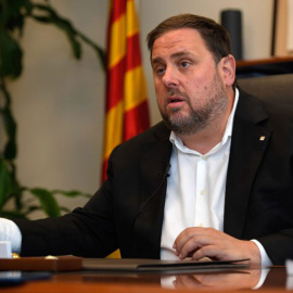 El vicepresident de la Generalitat hasta la probación del 155, Oriol Junqueras, que actualmente se encuentra en prisión provisional sin fianza.- AFP