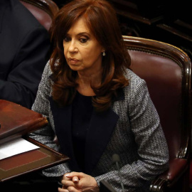 Cristina Fernández, en una sesión del Senado. (MARCOS BRINDICCI |REUTERS)