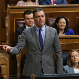 El president del Govern espanyol, Pedro Sánchez, a la sessió de control al Congrés.