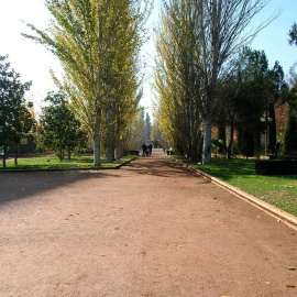 Vista del parque Federico García Lorca, en Granada.