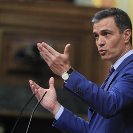 El presidente del Gobierno, Pedro Sánchez interviene este jueves en el pleno del Congreso para dar cuenta del espionaje con Pegasus sufrido por él mismo y por líderes independentistas