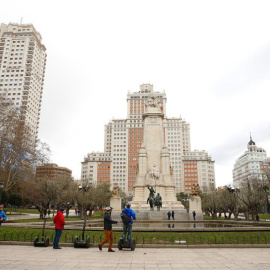 La plaza de España de Madrid. EFE