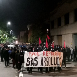 Manifestació en solidaritat a Adrián Sas.