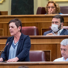 18/05/2022.- La portavoz de EH Bildu en el Congreso, Mertxe Aizpurua, interviene en una sesión plenaria, en el Congreso. Alberto Ortega / Europa Press