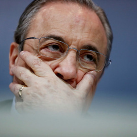 Florentino Pérez, durante la rueda de prensa. REUTERS/Juan Medina