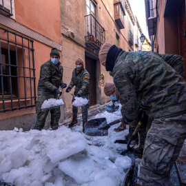 Tiempo en Toledo con nieve helada