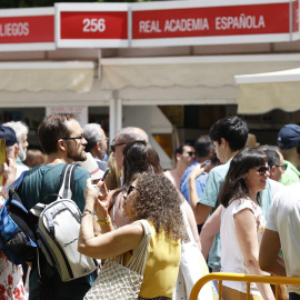 Este domingo hay también gran afluencia de lectores infantiles y juveniles