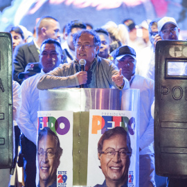 21/06/2022 - Gustavo Petro, presidente electo de Colombia, habla durante el mitin de cierre de campaña en Bogotá, Colombia, el 22 de mayo de 2022..