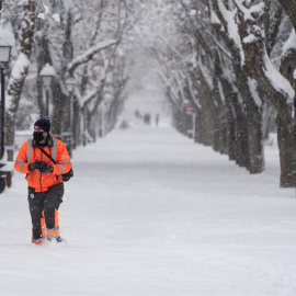 09/01/2021. La nieve no ha dejado ni un espacio sin cubrir tras el paso de Filomena. - EFE