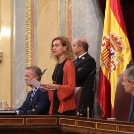 27/06/2022. El presidente del Sendao, Ander Gil; la presidenta del Congreso, Meritxell Batet; y el presidente de la Fundación Víctimas del Terrorismo (FVT), Tomás Caballero, presiden un acto en recuerdo a las víctimas del terrorismo, en el Congreso de