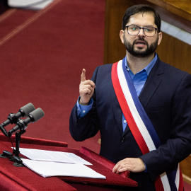 04/07/2022 El presidente de Chile, Gabriel Boric, da un discurso en el Congreso Nacional, a 1 de junio de 2022, en Valparaíso.