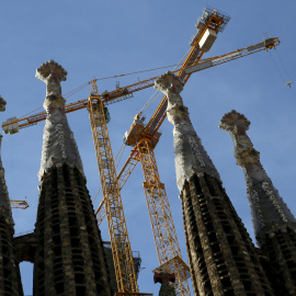 Las obras de la Sagrada Familia. REUTERS/John Schults/File Photo