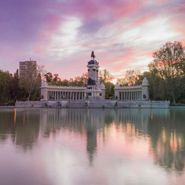 Fotografía del parque de El Retiro (Madrid).