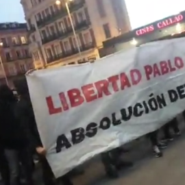 DIRECTO | Concentración en Madrid por la libertad del rapero Pablo Hasél y por los detenidos en la protesta del miércoles