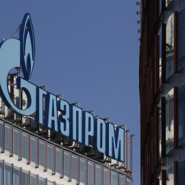 Una oficina de Gazprom en San Petersburg