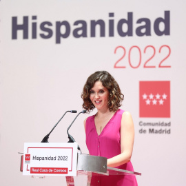 06/07/2022 La presidenta de la Comunidad de Madrid, Isabel Díaz Ayuso, interviene en la presentación de la segunda edición de Hispanidad 2022