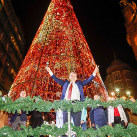 (20/11/21) El alcalde de Vigo, Abel Caballero, durante el encendido de las luces navideñas, a 20 de noviembre de 2021 (Archivo).