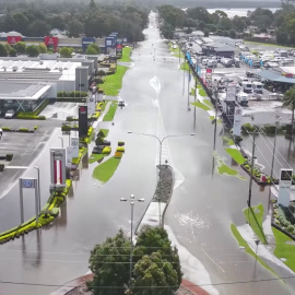 Imagen de las inundaciones en Australia.