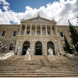 Fachada de la Biblioteca Nacional de España.