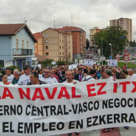 Manifestación por el futuro de La Naval. PODEMOS SESTAO