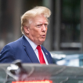 10/08/2022. Donald Trump en su llegada a la Torre Trump en Nueva York, a 10 de agosto de 2022.