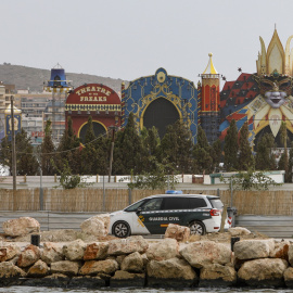 13/08/2022 Imagen tomada desde el exterior del recinto del escenario principal del Festival Medusa de Cullera, a 13 de agosto de 2022, en País Valencià.