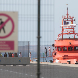 Otra patera rescatada en Fuerteventura un día antes, a 14 de agosto de 2022.