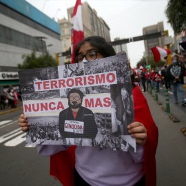 Manifestación en Perú contra el grupo terrorista Sendero Luminoso. Imagen de Archivo.