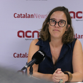 24/08/2022 - La diputada de la CUP Eulàlia Reguant en l'entrevista a l'ACN.