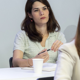 24/08/2022La coportavoz de Unidas Podemos, Isa Serra, en una reunión del Consejo Ciudadano Estatal de Podemos, en la sede de Podemos, a 29 de abril de 2022, en Madrid