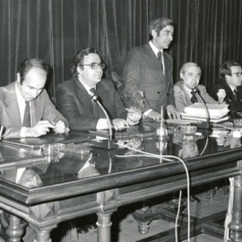 Mesa de la ponencia constitucional, el 10 de abril de 1978.- EFE / MANUEL H. DE LEÓN