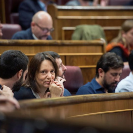 La diputada de Podemos, Carolina Bescansa en el pleno del pasado martes 23 de octubre. EFE