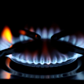 Un quemador de gas en la cocina de un domicilio británico. REUTERS/Lee Smith