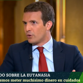 Pablo Casado en una entrevista en La Sexta.