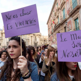 Concentración en Murcia contra la sentencia de 'La Manada'. EFE/Archivo