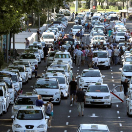 Protestas de los taxistas en Madrid | EFE