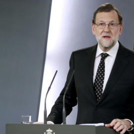 Mariano Rajoy durante una comparecencia institucional. EFE/Archivo