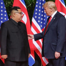 El líder norcoreano, Kim Jong-un, y el Presidente de EEUU, Donald Trump | EFE